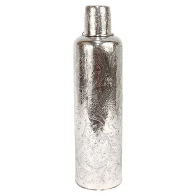 Pre-owned Cartier Antique Edwardian Tiffany & Co. Sterling Silver Engraved Thermos