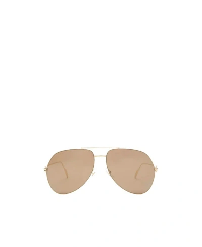Cartier Aviator-frame Mirrored Sunglasses In Nude