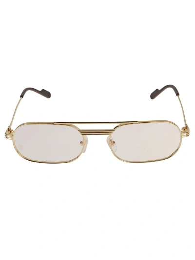 Cartier Aviator Oval Frame In Gold
