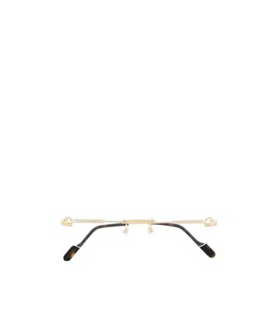 Cartier Aviator Rimless Glasses In Nude
