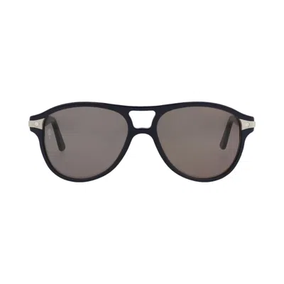 Pre-owned Cartier Aviator Sunglasses 'blue/grey' | Men's Size Onesize
