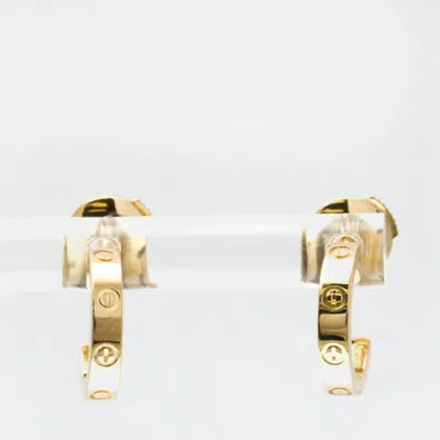 Pre-owned Cartier Baby Love 18k Pink Gold Earrings