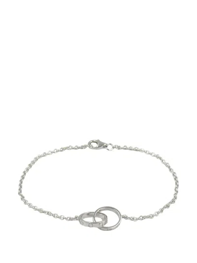 Pre-owned Cartier 2010-2025 18k White Gold Baby Love Bracelet