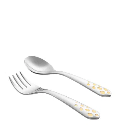 Cartier Baby Panthère Cutlery Set In Gray