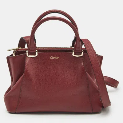Pre-owned Cartier Bag In Red
