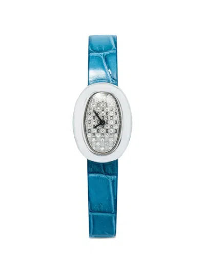 Pre-owned Cartier Baignoire 18mm Watch In Silver