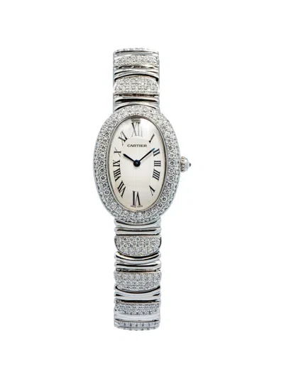 Pre-owned Cartier Baignoire 30mm Watch In Neutral