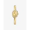 Cartier Yellow Gold Baignoire Mini Model 18ct Yellow-gold And Brilliant-cut Diamonds Quartz Watch In Gold