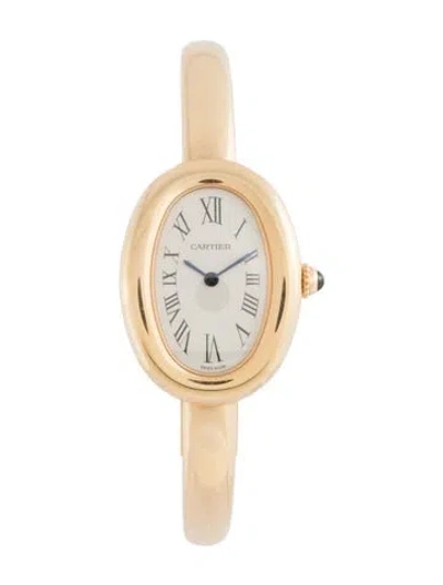 Pre-owned Cartier Baignoire Watch, 24mm In Multicolor