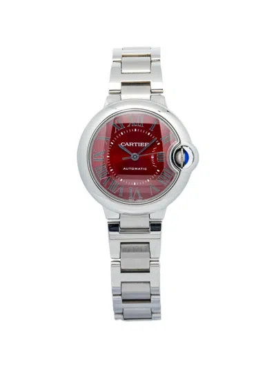 Pre-owned Cartier Ballon Bleu 33mm Ballon Bleu Watch In Red