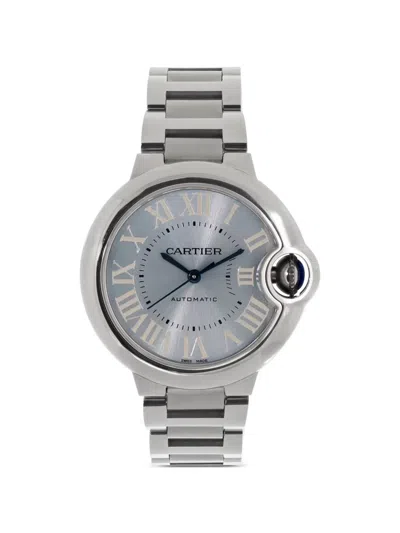Pre-owned Cartier Ballon Bleu 33mm In Blue