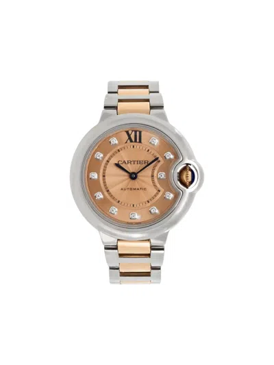 Pre-owned Cartier Ballon Bleu 33mm In Pink