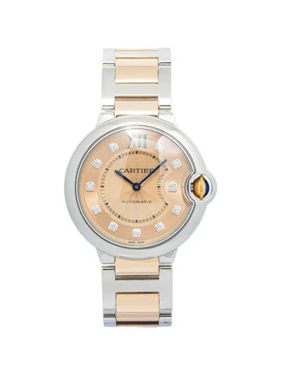 Pre-owned Cartier Ballon Bleu 33mm Watch In Pink