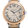 CARTIER CARTIER BALLON BLEU 36 AUTOMATIC 18KT ROSE GOLD AND STAINLESS STEEL SILVER DIAL LADIES WATCH W2BB003
