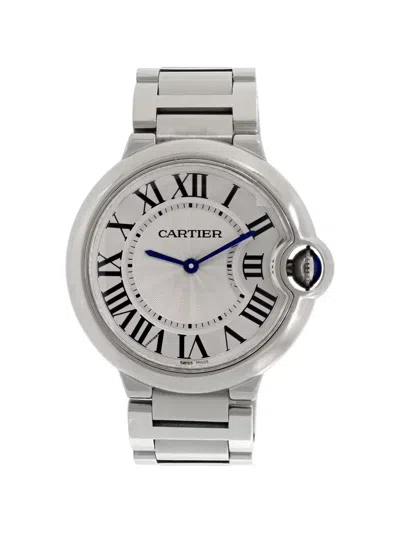Pre-owned Cartier Ballon Bleu 36mm Watch In Silver