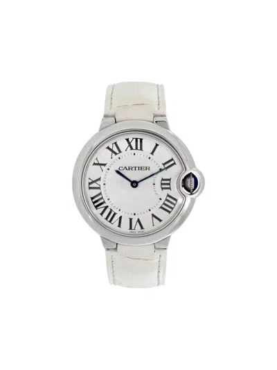 Pre-owned Cartier Ballon Bleu 36mm Watch In White