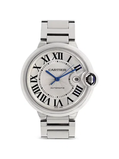Pre-owned Cartier Ballon Bleu 42mm Watch In White