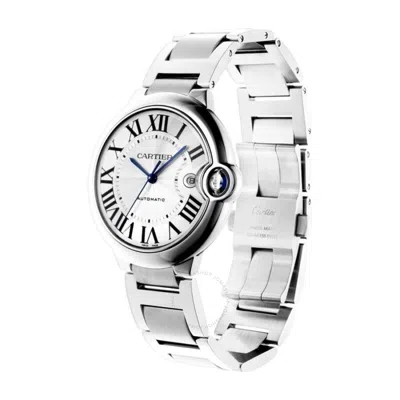 Cartier Ballon Bleu Automatic Silver Dial Men's Watch 3765 In Silver Tone