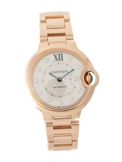 Pre-owned Cartier Ballon Bleu De  Watch, 33mm In Multi
