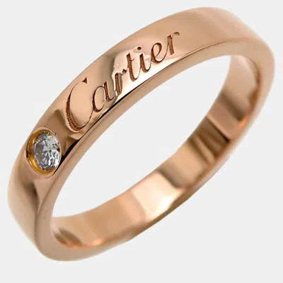 Pre-owned Cartier Band Ring Eu 49 In Gold
