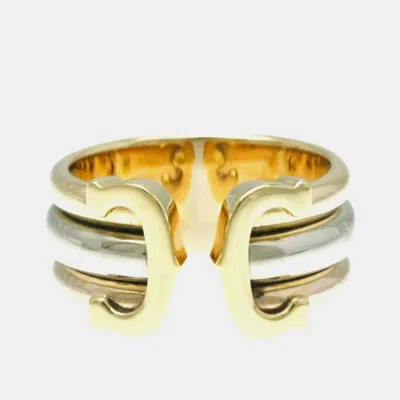 Pre-owned Cartier Band Ring Eu 49 In Yellow
