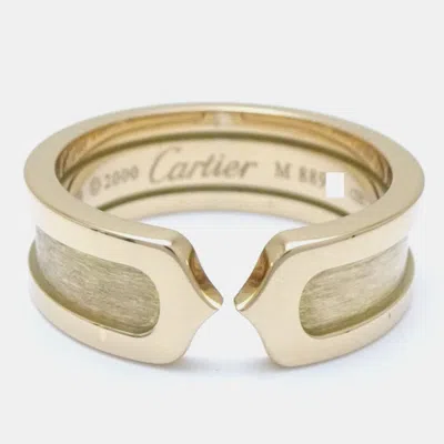 Pre-owned Cartier Band Ring Eu 52 In Yellow