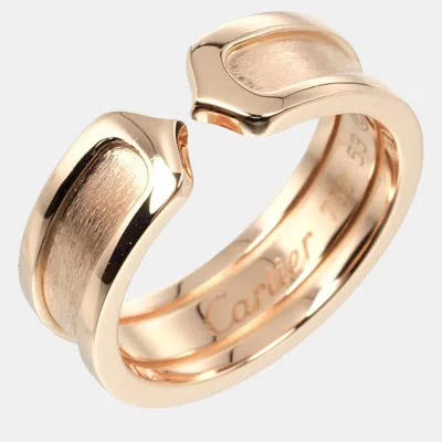 Pre-owned Cartier Band Ring Eu 53 In Gold