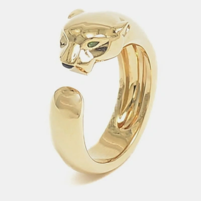 Pre-owned Cartier Band Ring Eu 63 In Yellow