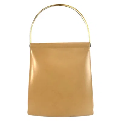 Pre-owned Cartier Beige Leather Handbag Shoulder Bag () In Sand