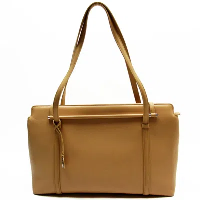 Pre-owned Cartier Beige Leather Shoulder Bag ()