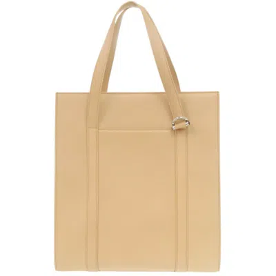 Pre-owned Cartier Beige Leather Tote Bag ()