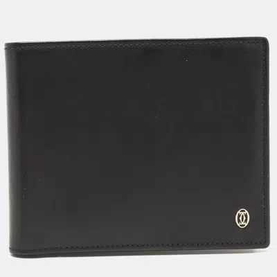 Pre-owned Cartier Bifold Wallet In Black