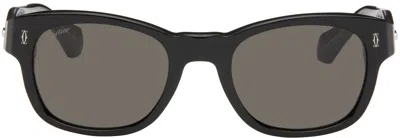 Cartier Black Ct0278s Sunglasses In Black-black-grey