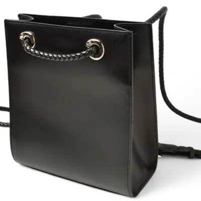 Pre-owned Cartier Black Leather Backpack ()