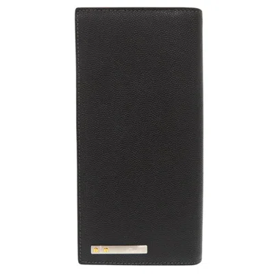Pre-owned Cartier Black Leather Bill Wallet (bi-fold) ()