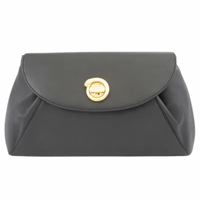 Pre-owned Cartier Black Leather Clutch Bag ()