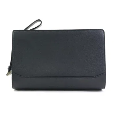 Pre-owned Cartier Black Leather Clutch Bag ()