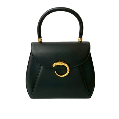 Pre-owned Cartier Black Leather Handbag Tote Bag ()