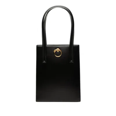 Pre-owned Cartier Black Leather Handbag Tote Bag ()