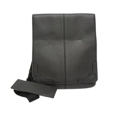 Pre-owned Cartier Black Leather Shoulder Bag ()