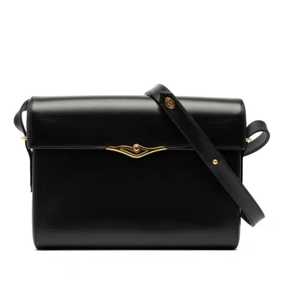 Pre-owned Cartier Black Leather Shoulder Bag ()