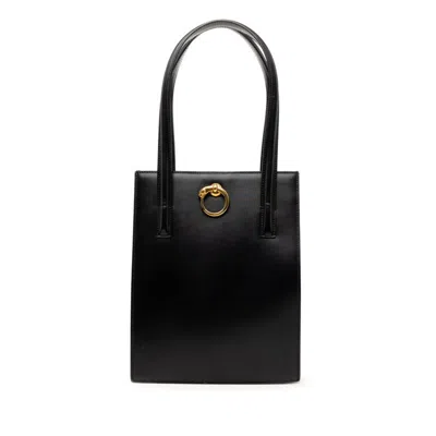 Pre-owned Cartier Black Leather Shoulder Bag Tote Bag ()