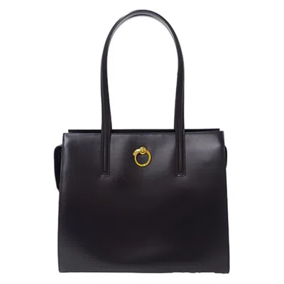 Pre-owned Cartier Black Leather Tote Bag ()