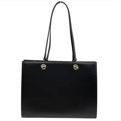 Pre-owned Cartier Black Leather Tote Bag ()