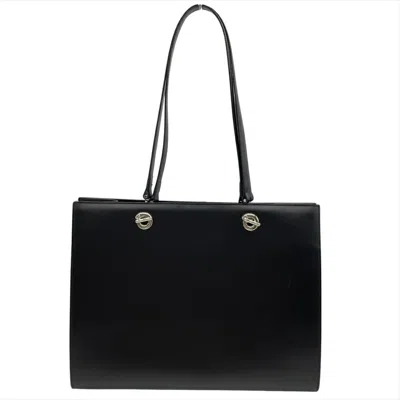 Pre-owned Cartier Black Leather Tote Bag ()