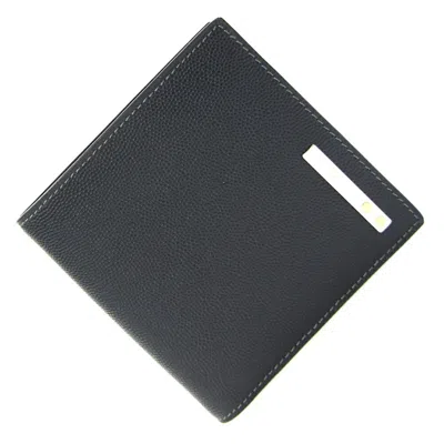 Pre-owned Cartier Black Leather Wallet (bi-fold) ()