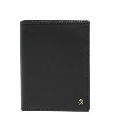 Pre-owned Cartier Black Leather Wallet (bi-fold) ()