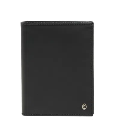 Pre-owned Cartier Black Leather Wallet (bi-fold) ()