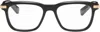 Cartier Black Premiare Rectangular Acetate Glasses In Black