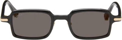 Cartier Black 'première De ' Sunglasses In Brown